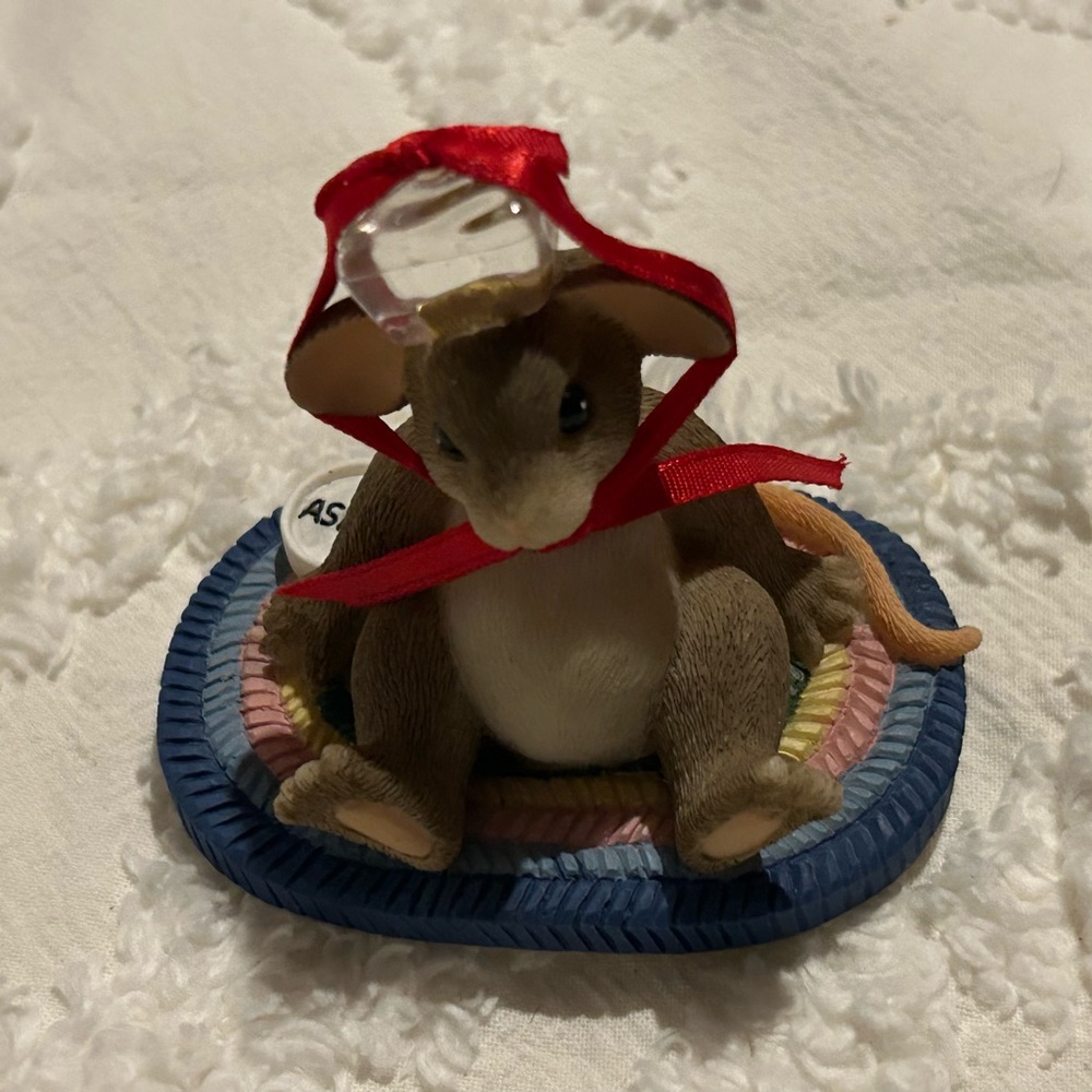 Fitz and Floyd Charming Tails Figurine Take 2 Asprin Collectible